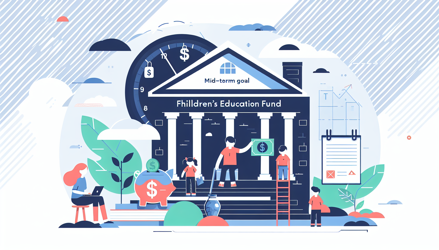사례 4: 자녀 교육 자금 마련 — 10~15년 중기 목표 설계